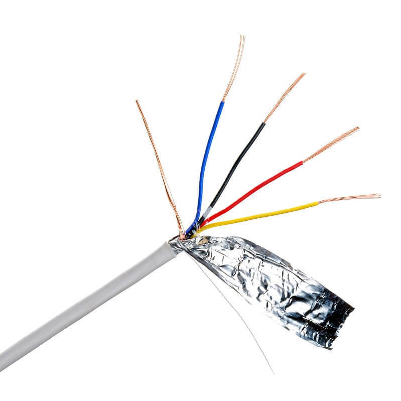 PVC-isolierter Kupfer Multi-Core 4-Core 24AWG-Brandmelderkabel für Sicherheitssysteme