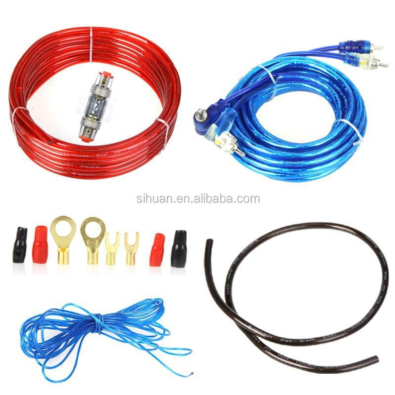 Auto-Audiosystem 0 4 8 Gauge AWG Vollverstärker / Verstärker Installation Verkabelung Kit