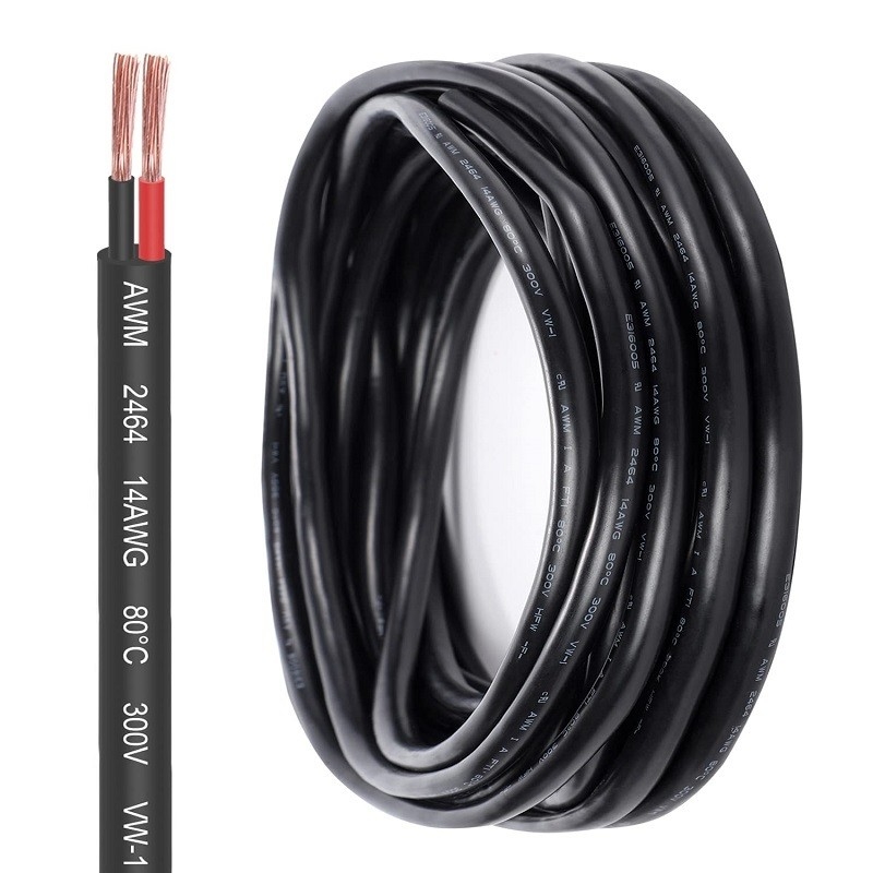 14 Gauge 2/3 Spannungspfeil mit Kupferleiter-PVC-Leitung für LED-Bandbeleuchtung und Automotive