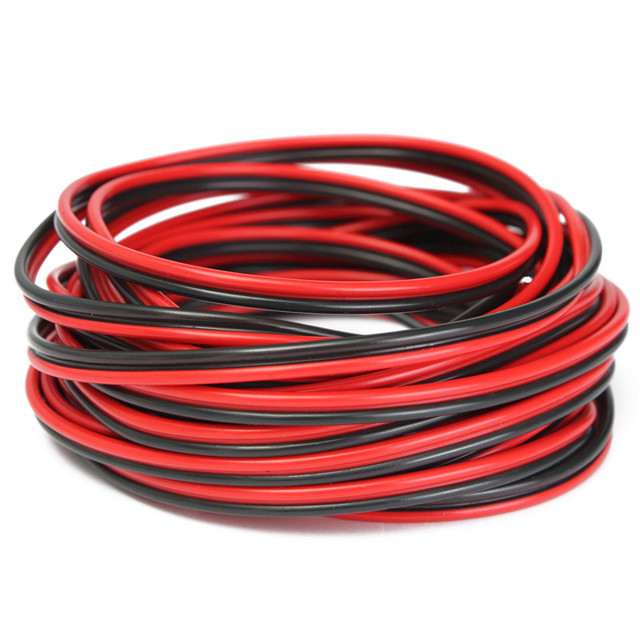 Professionelle Klasse 16 CCA OFC Lautsprecherdraht mit PVC-Jackett in Rot und Schwarz