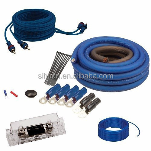4awg Verstärker Installationskabel-Kit 2500W Auto-Audio-Kabel-Kit mit nacktem Kupferleiter