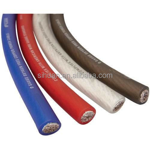 PVC-Jacket 4 AWG OFC Auto-Audio-Stromkabel in jeder Farbe Voll US-Spezifikation CEA-2015 konform
