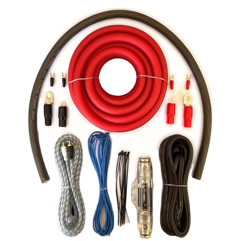 Niederspannungsverstärker-Verkabelungskits vollständige CCA mit OFC-RCA-Kabel in True 0 Gauge