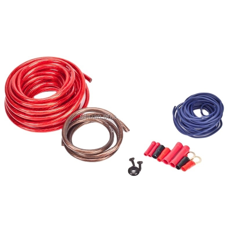 8 Gauge Kupferleiter PVC Jacken Verstärker Installation Verkabelung Kit für Audiosystemen