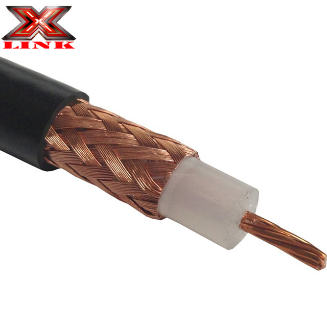 RG213 Koaxkabel 50 Ohm mit PVC-Jacke und nackter Kupferflechte
