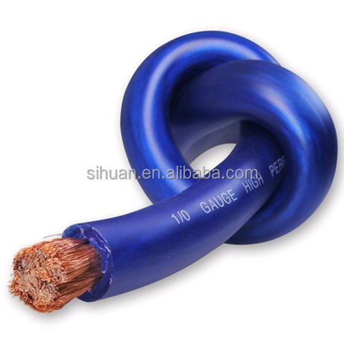 Flexible PVC Jacket Stromkabel Super flexibel jede Farbe 1/0 AWG für Auto-Audio-Batterie